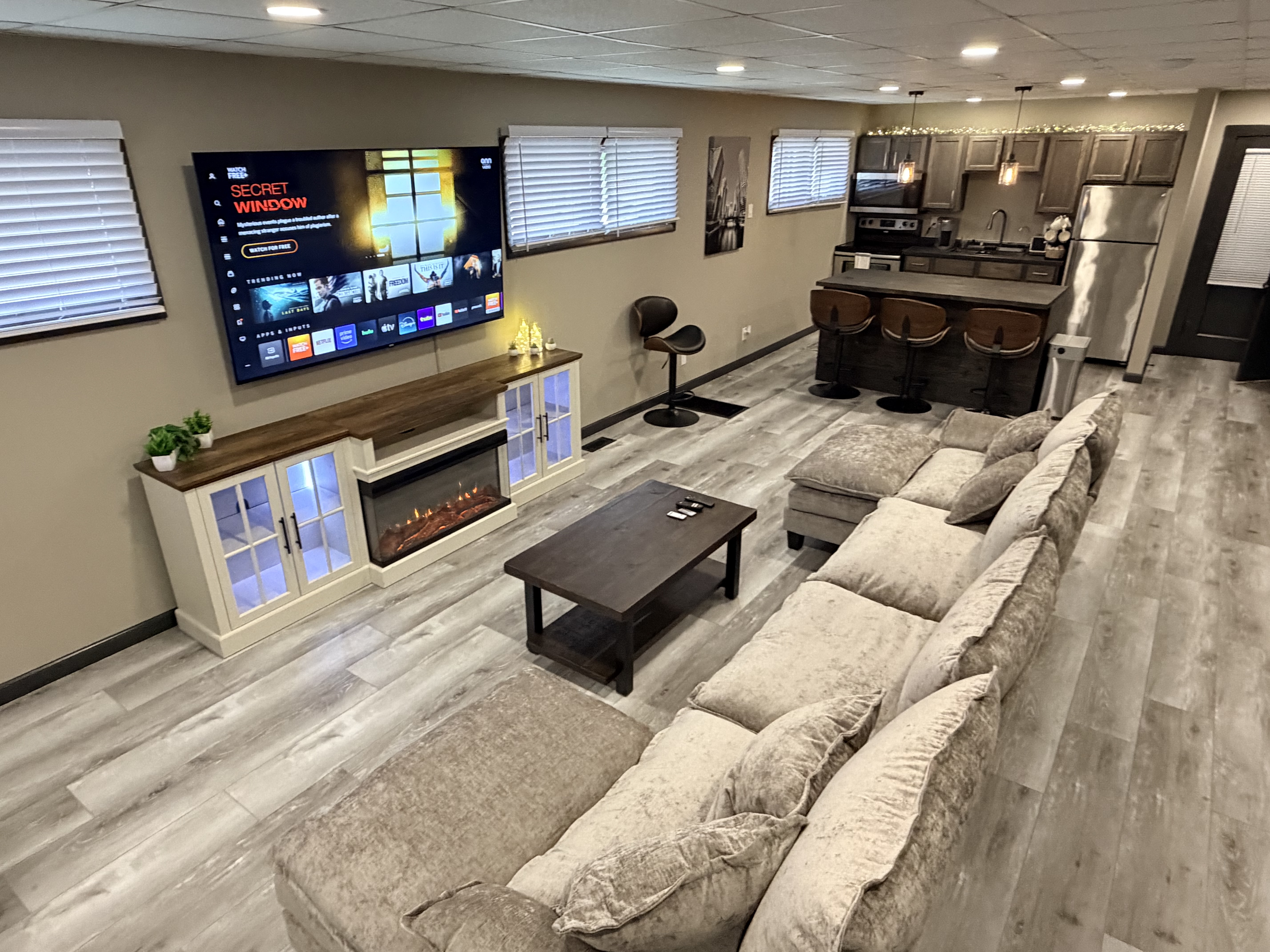 Living Room at 215 S Peoria Ave Executive Townhouse